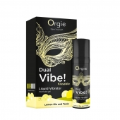 Съедобный жидкий вибратор Dual Vibe! со вкусом лимонного джина с тоником - 15 мл. - ORGIE - купить с доставкой в Пскове