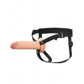 Полый страпон на ремнях 8’’ Hollow Silicone Strap-on - Pipedream - купить с доставкой в Пскове