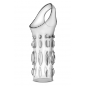 Прозрачная насадка на пенис Stretchy Studded Penis Sleeve Ring - Blush Novelties - в Пскове купить с доставкой