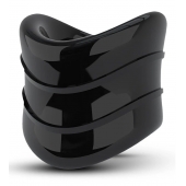 Черное эрекционное кольцо на мошонку Beef Ball Stretcher Snug X Long - Blush Novelties - в Пскове купить с доставкой