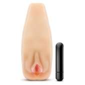 Мастурбатор-вагина с вибрацией Soft   Wet Natasha Realistic Beige Masturbator - Blush Novelties - в Пскове купить с доставкой
