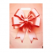 Пакет с принтом в виде банта с вырубной ручкой (30х40 см) - Сима-Ленд - купить с доставкой в Пскове