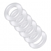 Комплект из 6 прозрачных эрекционных колец Ring Master Custom Ball Stretcher Kit - XR Brands - в Пскове купить с доставкой