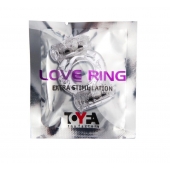 Прозрачное виброкольцо с двумя вибропульками - Toyfa Basic - в Пскове купить с доставкой