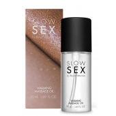 Съедобное cогревающее массажное масло Slow Sex - 50 мл. - Bijoux Indiscrets - купить с доставкой в Пскове