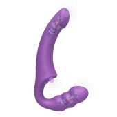 Фиолетовый безремневой страпон Straples Strap-On Dildo - Erokay - купить с доставкой в Пскове