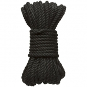 Черная верёвка для связывания и фиксации Bind Tie - 9,14 м. - Doc Johnson - купить с доставкой в Пскове
