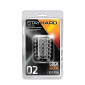 Прозрачная насадка на пенис с шишечками STAY HARD COCK SLEEVE 02 CLEAR - Blush Novelties - в Пскове купить с доставкой
