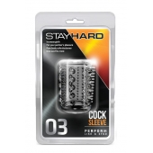 Прозрачная насадка с шипами и шишечками STAY HARD COCK SLEEVE 03 CLEAR - Blush Novelties - в Пскове купить с доставкой