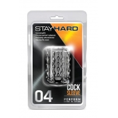 Прозрачная насадка с бороздками STAY HARD COCK SLEEVE 04 CLEAR - Blush Novelties - в Пскове купить с доставкой