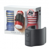 Набор Tenga Cup Vibrator 1st Set: вибратор Cup Vibrator, мастурбатор Original Vacuum Cup, мастурбатор Premium Original Vacuum Cup - Tenga - в Пскове купить с доставкой