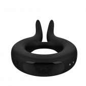 Черное эрекционное кольцо Marry Me Rechargeable Vibrating Cockring - Adrien Lastic - в Пскове купить с доставкой