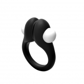 Черное эрекционное кольцо Zippy Vibrating Ring With Bullet - Adrien Lastic - в Пскове купить с доставкой