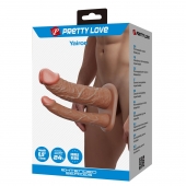 Реалистичная полая насадка на член для двойного проникновения Yairon - 17,5 см. - Baile - купить с доставкой в Пскове