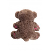 Бондажный набор: бурый мишка с розовыми оковами и наручниками - Pecado - купить с доставкой в Пскове