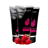 Набор из 3 съедобных лубрикантов JUJU со вкусом малины - JuJu - купить с доставкой в Пскове