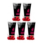 Набор из 5 съедобных лубрикантов JUJU со вкусом малины - JuJu - купить с доставкой в Пскове