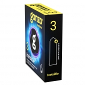 Супертонкие презервативы Ganzo Invisible - 3 шт. - Ganzo - купить с доставкой в Пскове
