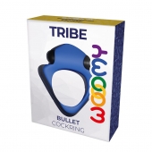 Синее эрекционное кольцо Wooomy Tribeс с вибрацией - Adrien Lastic - в Пскове купить с доставкой