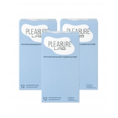 Набор из 3 упаковок ультратонких презервативов Pleasure Lab (по 12 шт.) - Pleasure Lab - купить с доставкой в Пскове