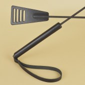 Черный кожаный стек «Сириус» - 60 см. - Sitabella - купить с доставкой в Пскове