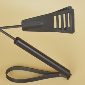 Черный кожаный стек «Сириус» - 60 см. - Sitabella - купить с доставкой в Пскове