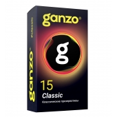 Классические презервативы с обильной смазкой Ganzo Classic - 15 шт. - Ganzo - купить с доставкой в Пскове