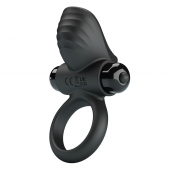 Черное эрекционное кольцо с вибрацией Adrien - Baile - в Пскове купить с доставкой