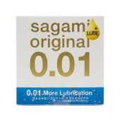 Увлажнённый презерватив Sagami Original 0.01 Extra Lub - 1 шт. - Sagami - купить с доставкой в Пскове