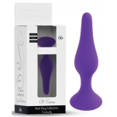 Фиолетовая анальная втулка Silcone Purple Plug Small - 10 см. - Boys of Toys