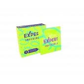 Ультратонкие презервативы Expert Invisible - 3 шт. - Expert - купить с доставкой в Пскове