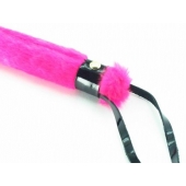 Нежная плеть с розовым мехом BDSM Light - 43 см. - БДСМ Арсенал - купить с доставкой в Пскове