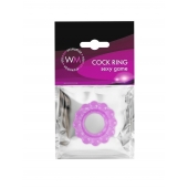 Лиловое эрекционное кольцо с 2 рядами стимулирующих шариков - Erowoman-Eroman - в Пскове купить с доставкой