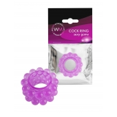 Лиловое эрекционное кольцо с 2 рядами стимулирующих шариков - Erowoman-Eroman - в Пскове купить с доставкой