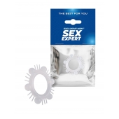 Эластичное эрекционное кольцо с шипиками и шариками - Sex Expert - в Пскове купить с доставкой