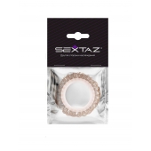 Эрекционное кольцо с бежевыми «ресничками» - Sextaz - в Пскове купить с доставкой