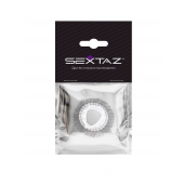 Эластичное эрекционное кольцо с длинными черными «ресничками» - Sextaz - в Пскове купить с доставкой