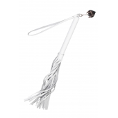 Белая кожаная плеть - 50 см. - Pecado - купить с доставкой в Пскове