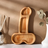 Деревянное блюдо для подачи в форме члена (25 х 16,5 х 1,7 см) - Сима-Ленд - купить с доставкой в Пскове