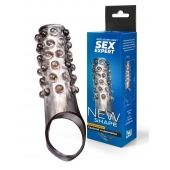 Дымчатая насадка на пенис с выпуклостями - 11 см. - Sex Expert - в Пскове купить с доставкой