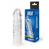 Прозрачная закрытая насадка на пенис - 17 см. - Sex Expert - в Пскове купить с доставкой