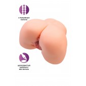 Телесный мастурбатор в форме попки с 2 любовными входами - No Name - в Пскове купить с доставкой