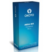 Презервативы OKOTO Mega Mix - 18 шт. - Sitabella - купить с доставкой в Пскове