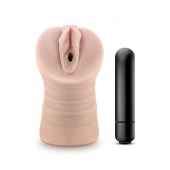 Телесный мастурбатор-вагина Ayumi с вибрацией - Blush Novelties - в Пскове купить с доставкой