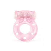 Розовое эрекционное виброкольцо с бабочкой - 1137 - в Пскове купить с доставкой