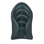 Серый сквозной мастурбатор с вибрацией Manwan Starter - Manwan - в Пскове купить с доставкой