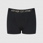 Черные трусики-боксеры для фиксации насадок Strap-on-me Harness Lingerie Allure - size XS - Strap-on-me - купить с доставкой в Пскове