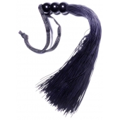 Черная силиконовая плетка - 25,4 см. - Boys of Toys - купить с доставкой в Пскове