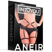 Черные стрепы на бёдра Aneir - Intoyou - купить с доставкой в Пскове