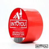 Красный скотч для фиксации Non-Sticky Bondage Tape - 15 м. - Intoyou - купить с доставкой в Пскове